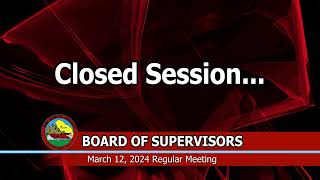 San Benito County Board of Supervisors  March 12 2024 Regular Meeting [upl. by Krik]