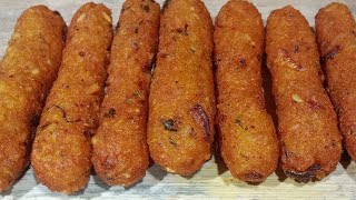 crispy poha aloo fingers aloo poha snack recipes tea time snackspoha snacks [upl. by Malda]