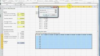 How to make a two way two variable data table in Excel [upl. by Ambrosia659]