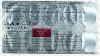 Joykem ODT 300 Tablets Amisulpride Orodispersible Tablets 300 mg [upl. by Aseral]