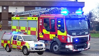 AIRHORN  Foleshill NEW Fire Engine amp BRV double turnout  West Midlands Fire Service [upl. by Naivatco188]