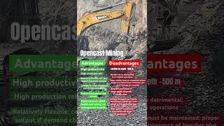 Opencast Mining Advantage vs disadvantage coalmining mining opencast environment comparison [upl. by Aphra]