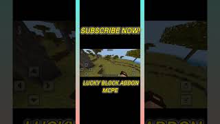 Lucky Blocks in MCPE minecraft addonsforminecraftpocketedition gaming [upl. by Ahsinirt]