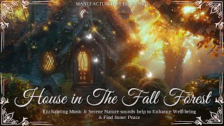 House in The Autumn Forest  Fall Asleep Instantly with Magical Forest Music Sleep Music [upl. by Nola473]