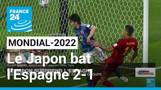 Mondial2022  le Japon bat lEspagne 21 les deux équipes qualifiées • FRANCE 24 [upl. by Jaquith]