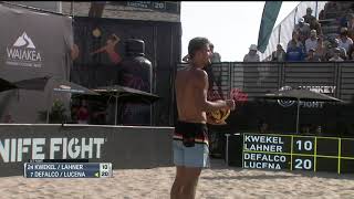 Defalco Skyball Ace for Set Point  AVP Manhattan Beach Open 2021 [upl. by Varion]