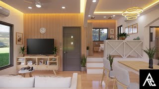 Cute StudioType Tiny House Design Idea 40 SQM Only [upl. by Pazit]