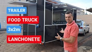 Trailer de Lanches Completo Conheça um trailer lanchonete pronto para trabalhar [upl. by Yuma982]