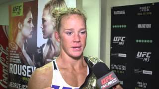 UFC 193 Holly Holm Backstage Interview [upl. by Nasho]