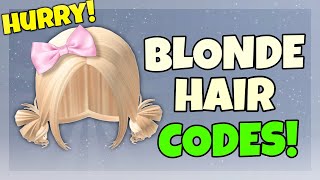 ROBLOX FREE BLONDE HAIR CODES [upl. by Leander]