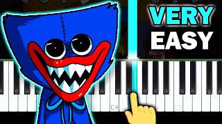 Friday Night Funkin VS Huggy Wuggy Poppy Playtime  VERY EASY Piano tutorial [upl. by Eedoj]