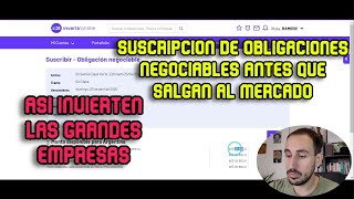 COMO COMPRAR OBLIGACIONES NEGOCIABLES EN INVERTIR ONLINE  PASO A PASO [upl. by Brosy]