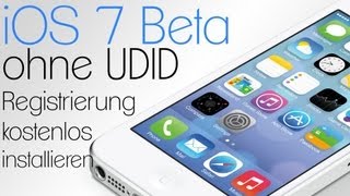 iOS 7 GM ohne UDID Registrierung Kostenlos installieren 100 working [upl. by Minna]