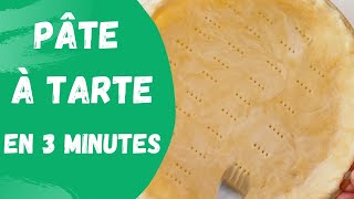 Pâte à tarte en 3 minutes [upl. by Yrelle840]