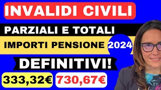 ✅IMPORTI PENSIONE INVALIDITÀ CIVILE 2024 ➜ LA GUIDA COMPLETA [upl. by Teodoor]