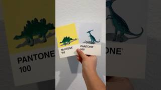 Toy Dinosaurs Pantone Acrylic Paint shorts dinosaurs art [upl. by Bass]