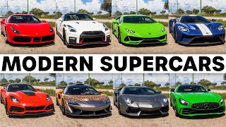 FH5 Acceleration Battle  Nismo GTR Huracan EVO McLaren 620R Aventador 488 GTB R8 amp More [upl. by Nrubua]