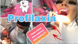 Profilaxia limpeza odontológica  Dia na clínica comigo 🦷 [upl. by Lita604]