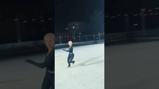 ice skating dance 🖤👀 ice skating dance viral video trending canada germany india italy [upl. by Cornew]