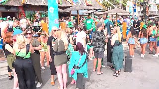 Benidorm 💚 Saint Patriks Day 17 March 2024 Costa Blanca Spain 4K [upl. by Namien]