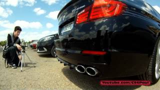 Alpina B5 Biturbo VS B3 S Biturbo  Start ups revs accelerations [upl. by Adaline]