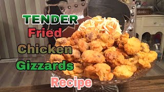 TENDER Fried chicken Gizzards recipe [upl. by Yevi721]