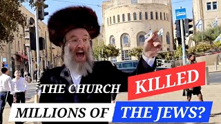 ORTHODOX RELIGIOUS JEWISH MAN BELIEVE THE LIES THAT THE CHURCH KILLED MILLIONS OF THE JEWSJERUSALEM [upl. by Adehsor]