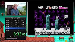 Ninja Gaiden speedrun using keyboard and emulator MesenRTA [upl. by Anaimad293]