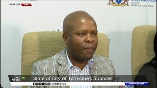 Gauteng govt officials briefing on the state of the City of Tshwanes finances [upl. by Amron]