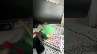 One Piece Vs Tastatur Haha Wow shorts shortvideo spiderman roblox funny marvel lego [upl. by Albarran]