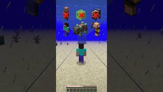 Drowning Damage Test vs Different Mobs shorts minecraft memes [upl. by Cristen481]