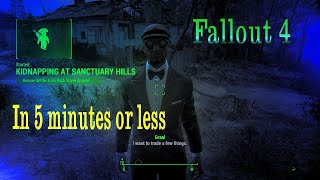 Fallout 4 Kidnapping at Sanctuary In 5 minutes or less [upl. by Notlrahc895]