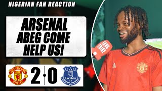 MANCHESTER UNITED 20 EVERTON  Festus  NIGERIAN FAN REACTIONPREMIER LEAGUE HIGHLIGHT 2324 [upl. by Godfrey]