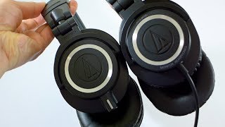 NEW Audio Technica ATHM50x comparison with Original M50 [upl. by Ophelie]