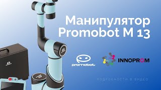 Новый коллаборативный манипулятор Promobot M 13  Иннопром 24  Promobot [upl. by Lorilee]