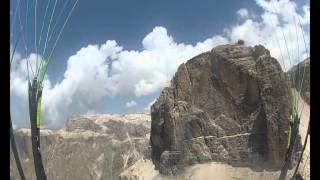 Paragliding on Dolomites [upl. by Kcirtapnaes]