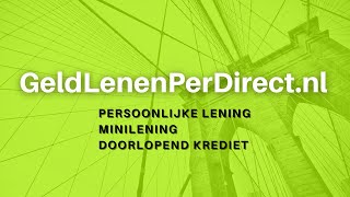 Direct geld lenen Bij GeldLenenPerDirectnl [upl. by Benton]