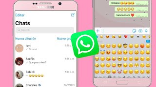 Nuevo WhatsApp estilo iPhone en android  emojis 💫  FACIL Y RAPIDO 2021 💫 [upl. by Gnilrad]