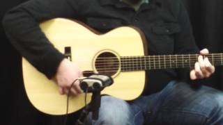 Acoustic Music Works Guitar Demo  Collings OM1 Koa German Top [upl. by Ahseuqal]