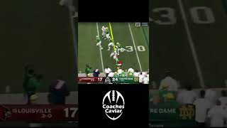 Notre Dame With a PERFECT Call against Louisville [upl. by Aibonez]