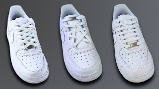 3 COOL WAYS TO LACE NIKE AIR FORCE 1 Nike Air Force 1 Lacing [upl. by Nairolf495]