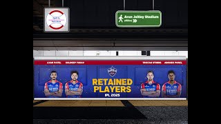 IPL 2025 RETAINED PLAYERS  Delhi Capitals [upl. by Rhodia]