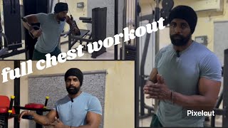 full chest workout 💪 apni chest nu improvement karn li is video nuJarur Dekhomotivation video [upl. by Stallworth795]