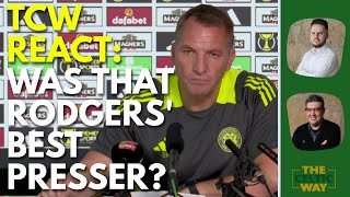 TCW REACT to Brendan Rodgers BEST press conference yet as he talks Rangers Idah and ORiley [upl. by Suzi880]