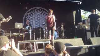 Bring Me The Horizon  quotShadow Mosesquot live HD  Warped Tour 2013 Mountain View CA [upl. by Ydnak]