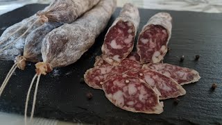 Salami selber machen nach einem Original Rezept Schritt für schritt Anleitung [upl. by Weinshienk]