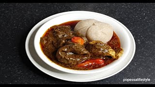 HOW TO MAKE BANGA SOUP NIGERIAN STYLE  POPESSALIFESTYLE [upl. by Keli913]