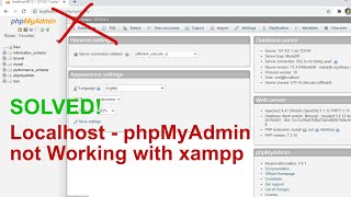 How to fix localhost and phpmyadmin not opened with xampp [upl. by Lazare933]