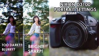 Nikon D3100  Best Portrait Settings [upl. by Floridia]