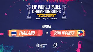 FIP WORLD PADEL CHAMPIONSHIPS ASIAAFRICA QUALIFIERS [upl. by Omrellug]